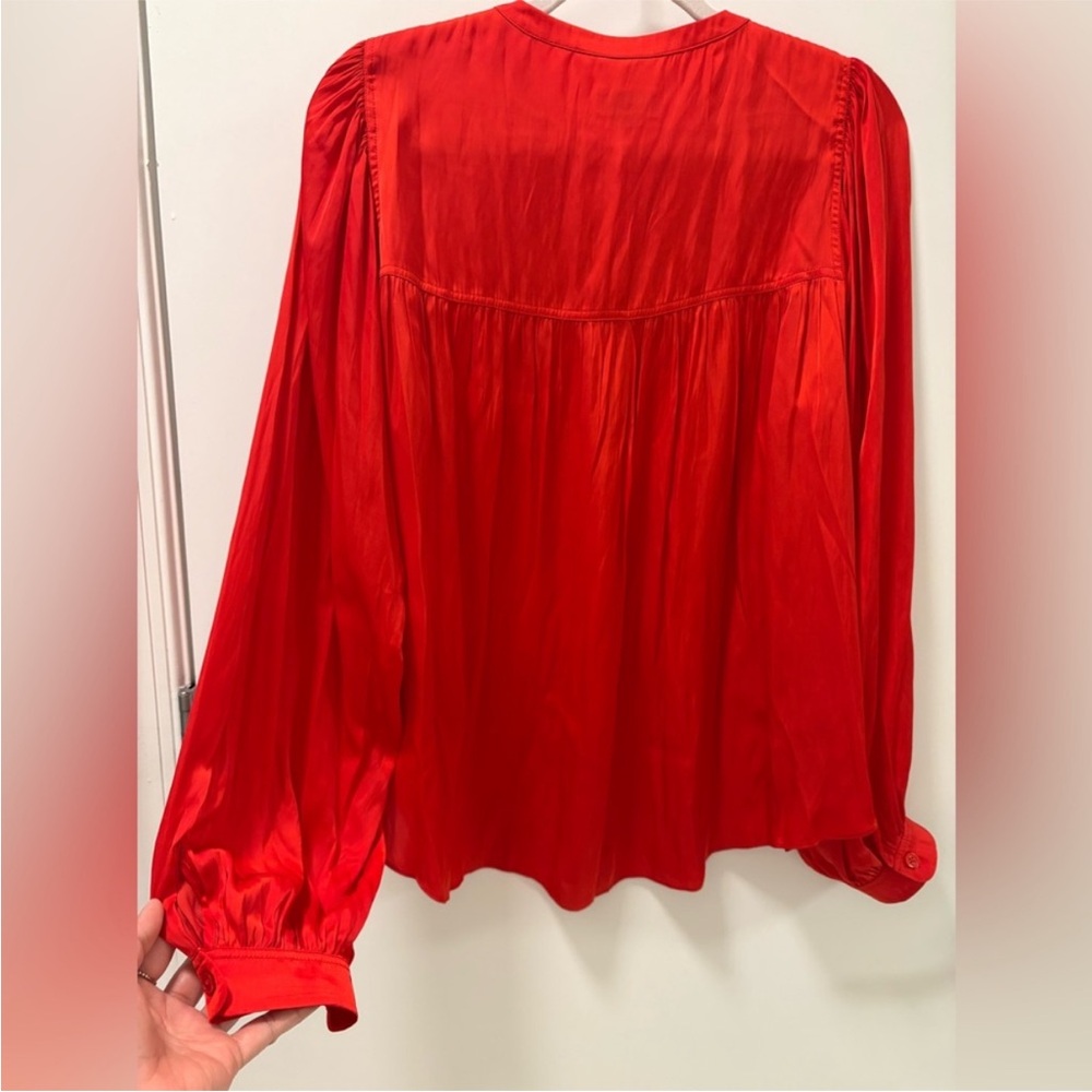 Zadig & Voltaire Vibrant Red Blouse - Picture 5 of 10